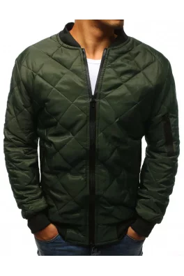 Men's quilted bomber jacket green TX2216