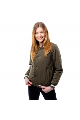 Dámská prošívaná bomber bunda GLANO - khaki