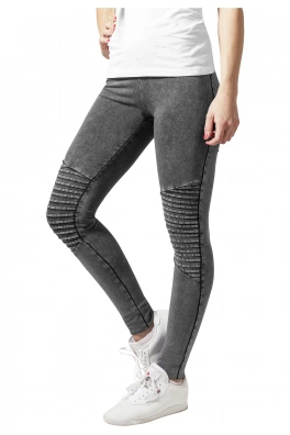 Ladies Denim Jersey Leggings darkgrey