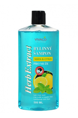 VIVACO Šampon pro muže Máta a citrus HERB EXTRACT 500 ml