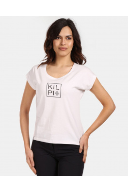 Dámské tričko z bavlny Kilpi ROANE-W Bílá