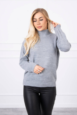 Sweater high neck grey