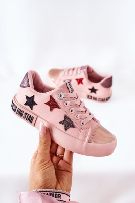 Children's Leather Sneakers BIG STAR II374033 Pink