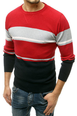 Sweter męski czerwony WX1683