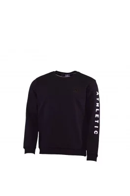 Peak peak round neck sweater black