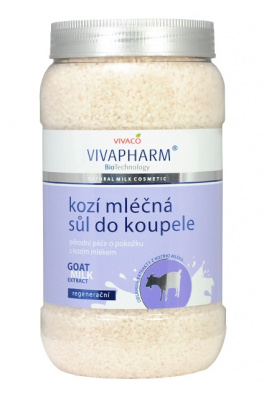 VIVACO Sůl do koupele s kozím mlékem VIVAPHARM 1200 g