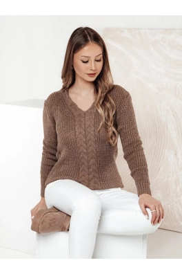 Sweter damski CASVINA beżowy Dstreet MY2379