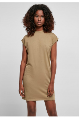 Ladies Turtle Extended Shoulder Dress khaki