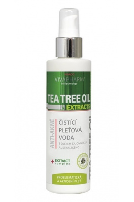 VIVACO Pleťová voda s Tea Tree Oil VIVAPHARM 200 ml