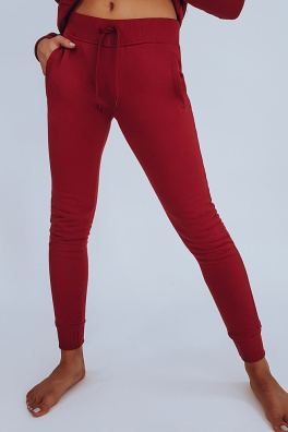 Women's sweatpants FITT maroon UY0206