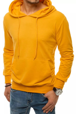 Bluza męska z kapturem żółta BX4965