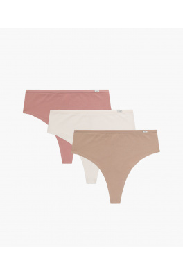 3-PACK Figi Damskie High Brazil