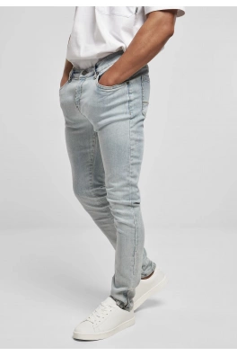 Slim Fit Zip Jeans lighter washed