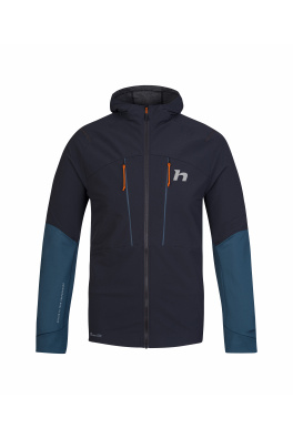 Pánská hybridní bunda Hannah TRANE HOODY anthracite/stratified sea