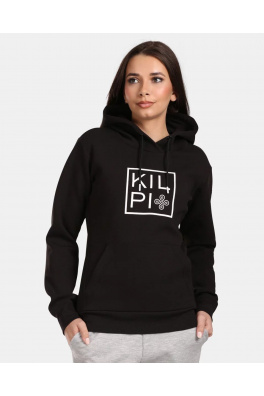 Dámská bavlněná mikina s kapucí Kilpi NIKY-W Černá