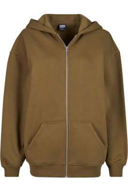 Ladies Oversized Zip Hoody summerolive