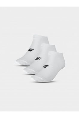 Pánské ponožky casual pod kotník 4F (3pack) - bílé