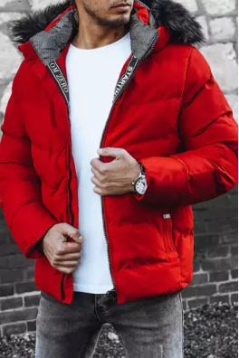 Kurtka męska zimowa pikowana czerwona Dstreet TX4289