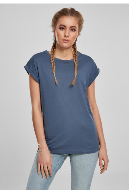 Ladies Extended Shoulder Tee vintageblue