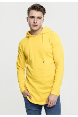 Long Shaped Terry Hoody chrome yellow