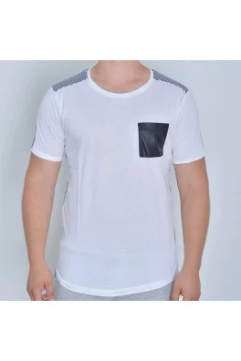 Stripes With Pocket Milk White