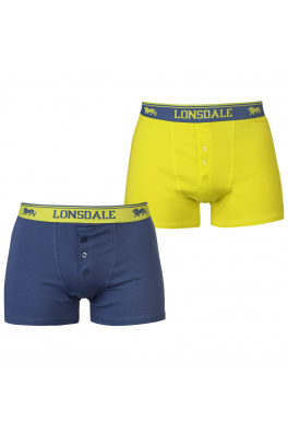 Lonsdale 2 Pack Boxers Mens