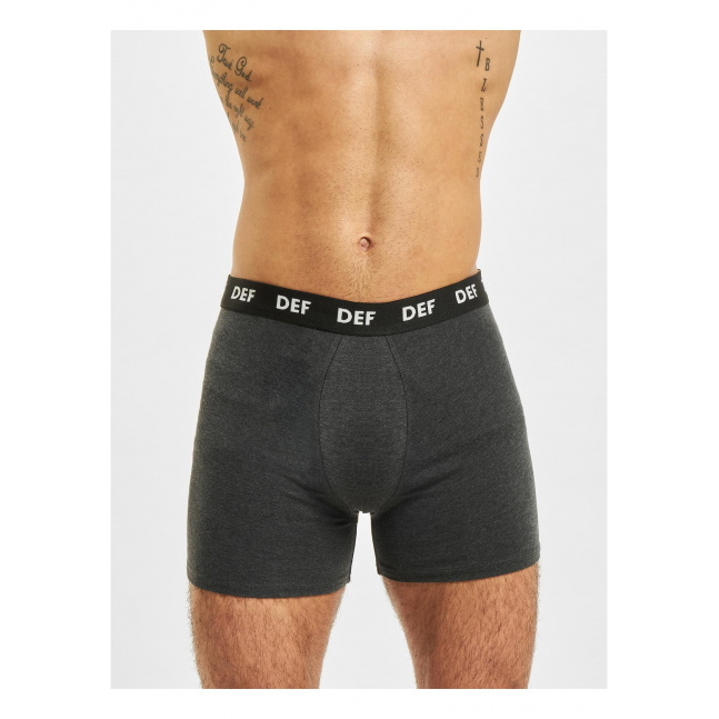 DEF Cost 3-Pack Boxershorts anthracite