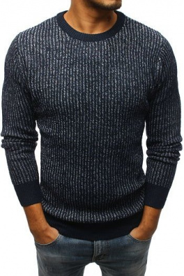 Men's navy blue sweater WX1101