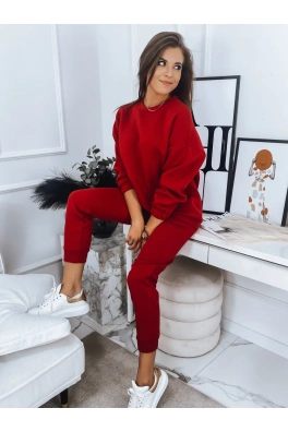 Komplet damski dresowy ARIELLA PREMIUM czerwony Dstreet AY0732
