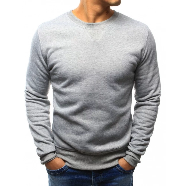 Bluza męska bez kaptura szara BX4822