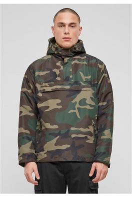 Fleece Pull Over Windbreaker olive camo