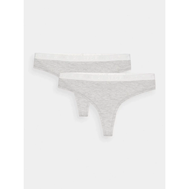 Dámské spodní prádlo kalhotky 4F (2 Pack) - šedé