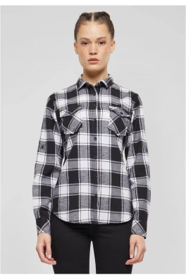 Amy Flanell Shirt GIRLS white/black