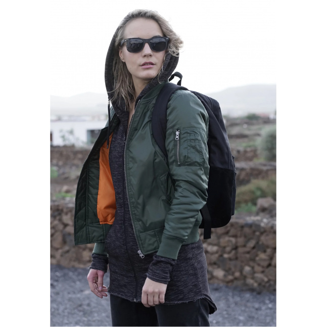 Ladies Basic Bomber Jacket olive