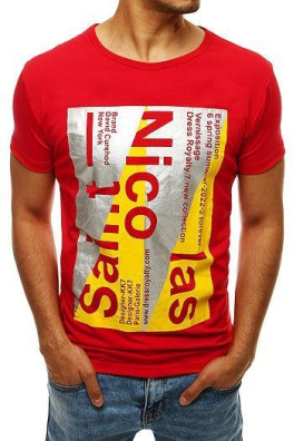 Red RX4265 men's T-shirt with print