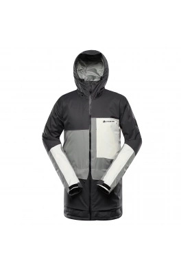 Pánská lyžařská bunda s membránou ptx snow ALPINE PRO GARG dk.true gray