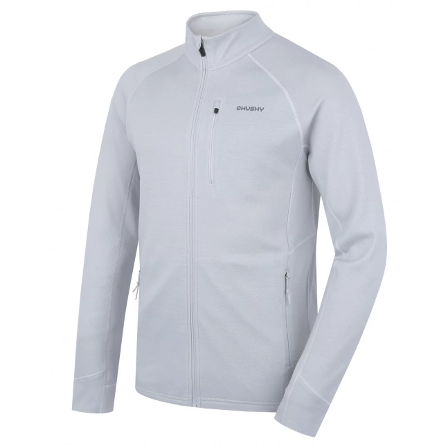 Pánská mikina z merino vlny HUSKY Alou M light grey
