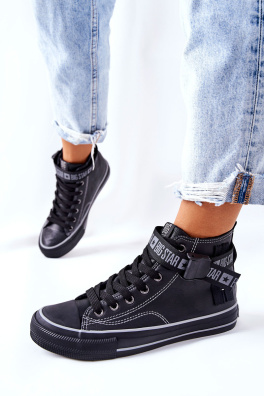 High Heeled Sneakers Big Star GG274026 Black