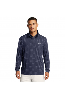 UA Playoff Printed 1/4 Zip-BLU