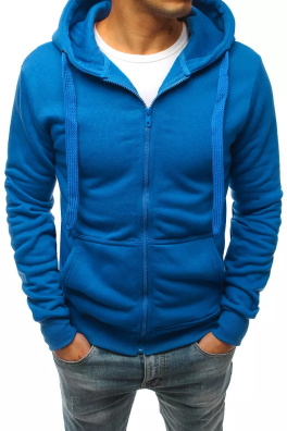 Bluza męska z kapturem niebieska Dstreet BX5232