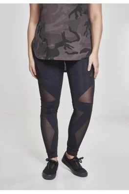 Ladies Triangle Tech Mesh Leggings blk/blk