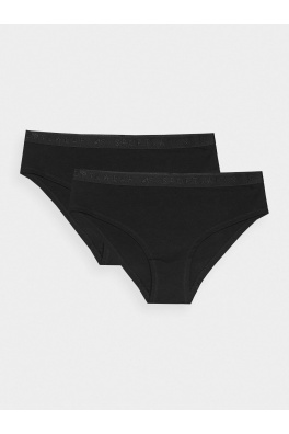 Dámské spodní prádlo kalhotky 4F (2 Pack) - černé